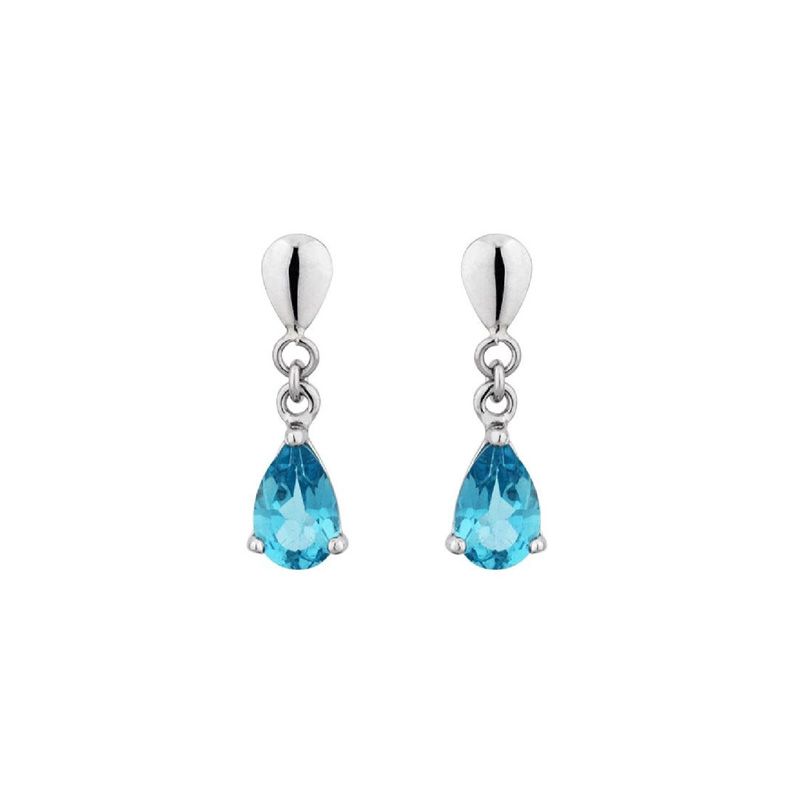 Boucles d'oreilles Or et topazes