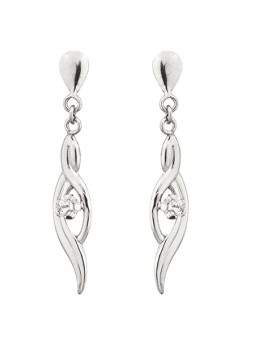 Boucles d'oreilles Or et oxydes de zirconium