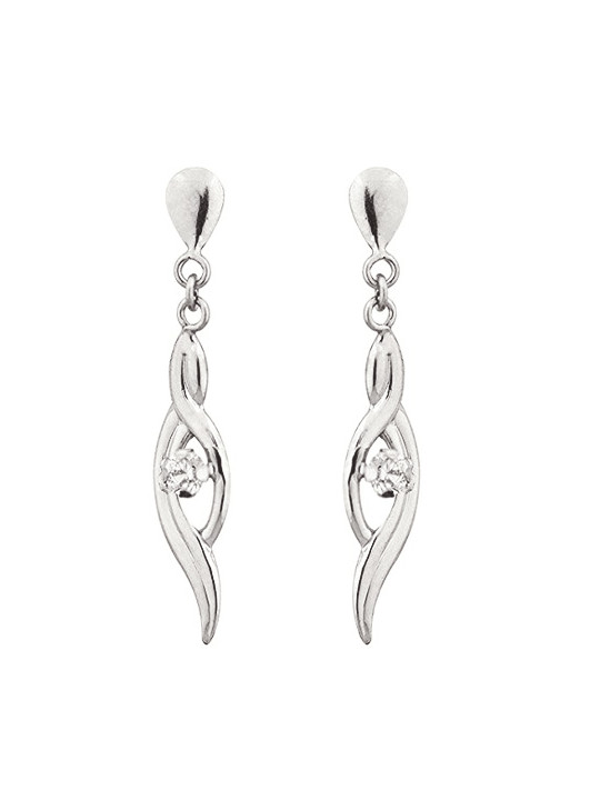 Boucles d'oreilles Or et oxydes de zirconium