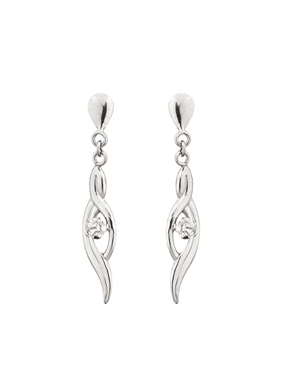 Boucles d'oreilles Or et oxydes de zirconium