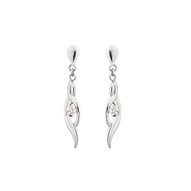 Boucles d'oreilles Or et oxydes de zirconium