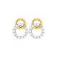 Boucles d'oreilles Or et oxydes de zirconium