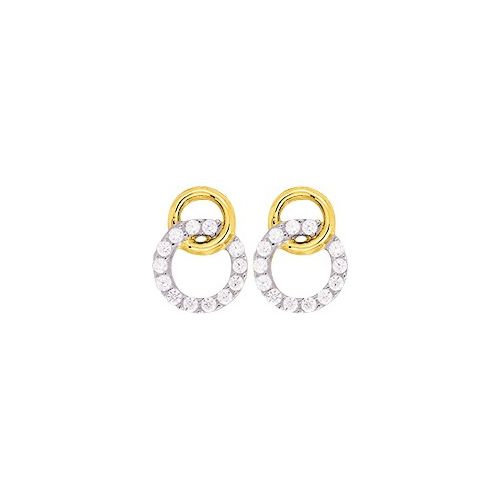 Boucles d'oreilles Or et oxydes de zirconium