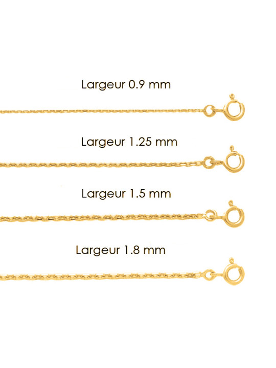 Chaine Or jaune maille forçat