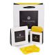 Maillon Nomination classic Lettre R en Or rose et pierre