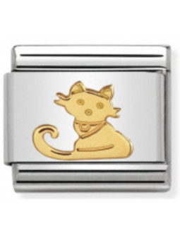 Maillon Nomination classic chat en Or