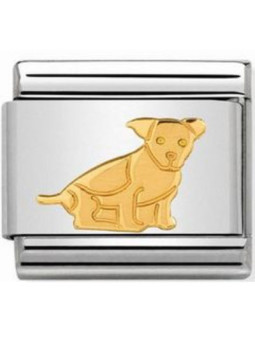 Maillon Nomination classic chien en Or