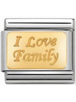 Maillon Nomination classic I love family en or