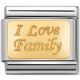 Maillon Nomination classic I love family en or