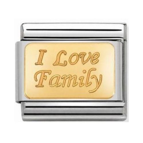 Maillon Nomination classic I love family en or