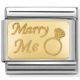 Maillon Nomination classic Marry me en or