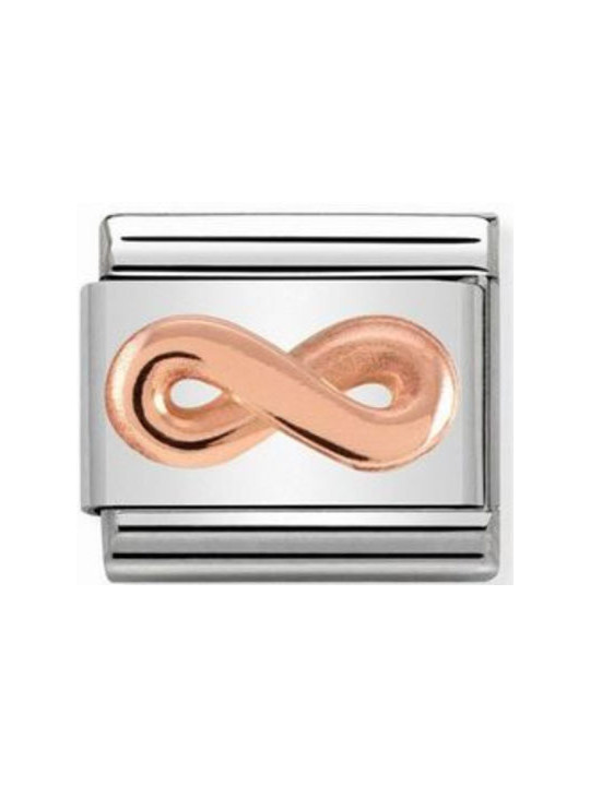 Maillon Nomination classic relief symbole de l'infini