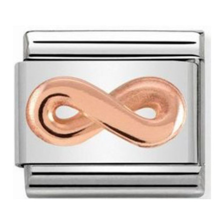Maillon Nomination classic relief symbole de l'infini
