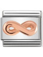 Maillon Nomination classic relief symbole de l'infini