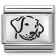 Maillon Nomination classic chien en Argent