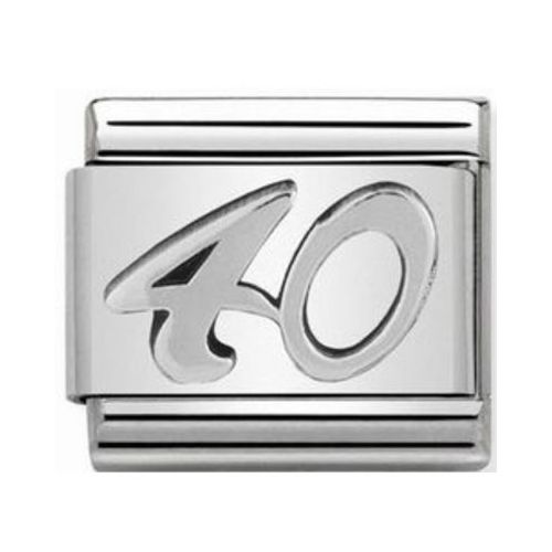 Maillon Nomination classic 40 en Argent