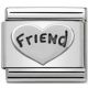 Maillon Nomination classic Argent coeur friend