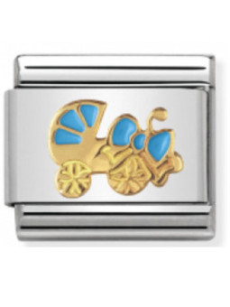 Maillon Nomination classic poussette bleue