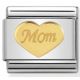 Maillon Nomination classic coeur Mom en or