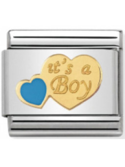 Maillon Nomination classic c'est un garçon en Or