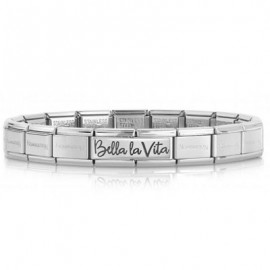 Bracelet Nomination Bella Vita Edition spéciale 30 ans en acier et Argent