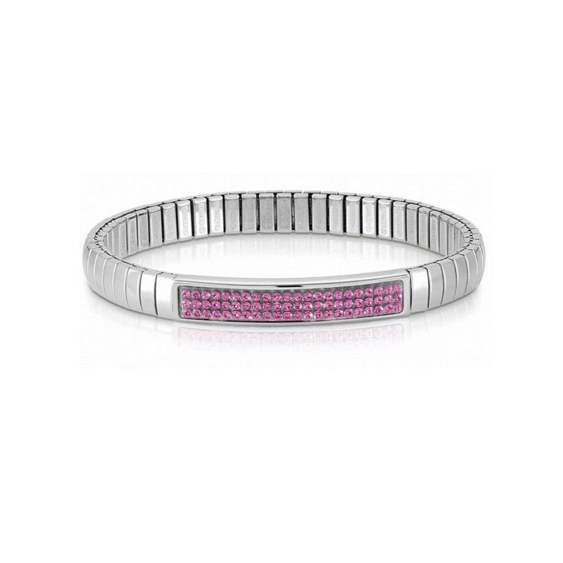 Bracelet Nomination extensible Glitter avec cristaux Swarovski roses 