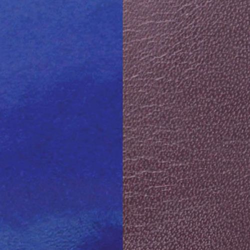 Cuir reversible les Georgettes prune/vernis bleu