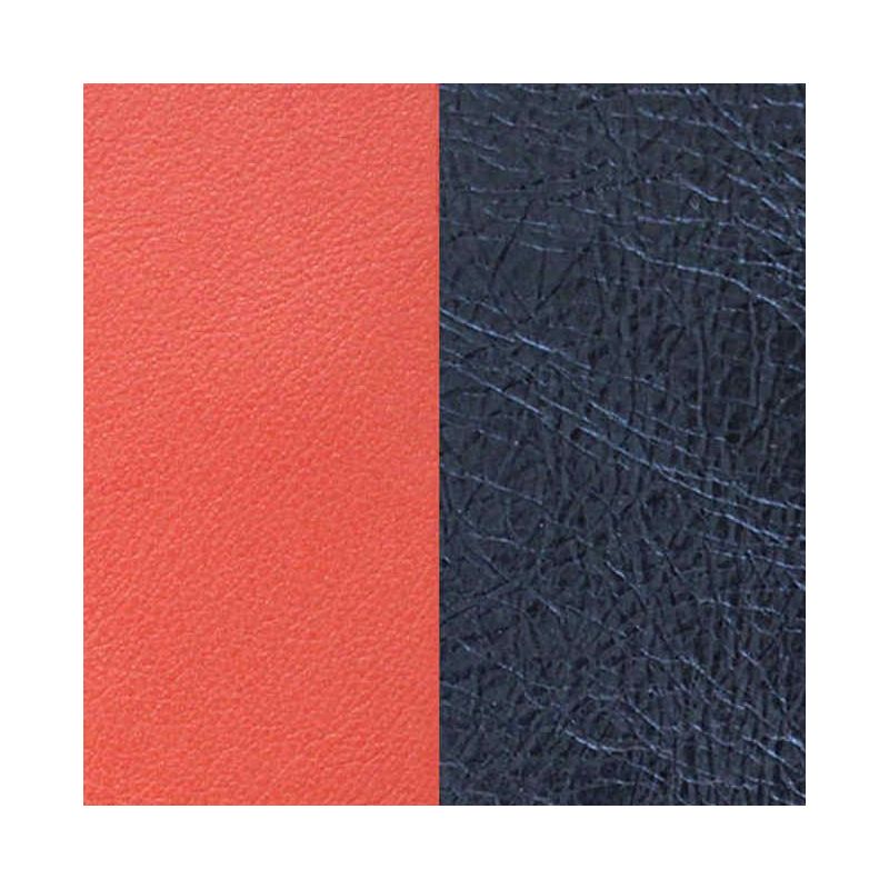Cuir reversible les Georgettes corail/marine métal