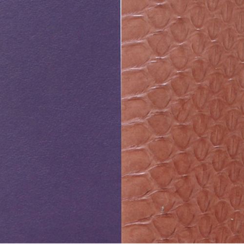 Cuir reversible les Georgettes serpent eau terre/violet