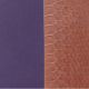 Cuir reversible les Georgettes serpent eau terre/violet