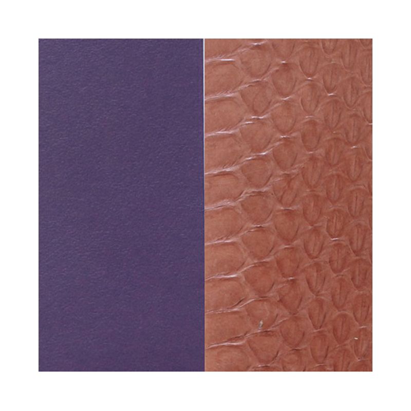Cuir reversible les Georgettes serpent eau terre/violet