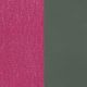 Cuir reversible les Georgettes fuchsia/kaki