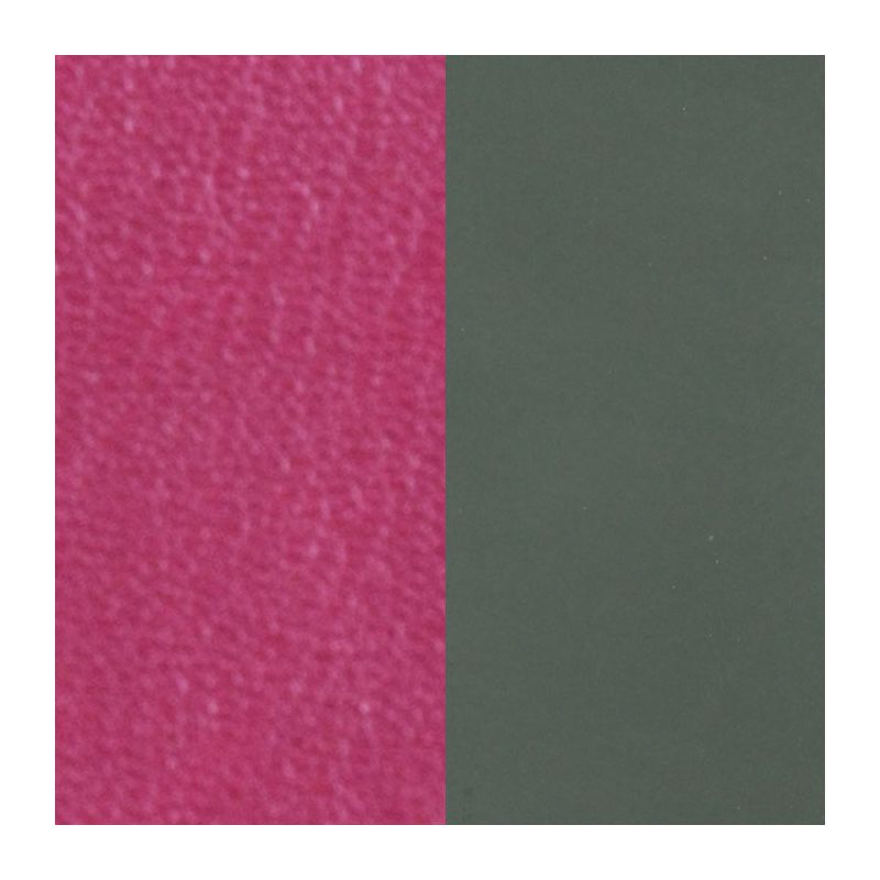 Cuir reversible les Georgettes fuchsia/kaki