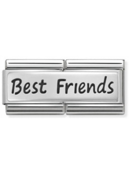 Maillon Nomination classic double Plaque Best Friends