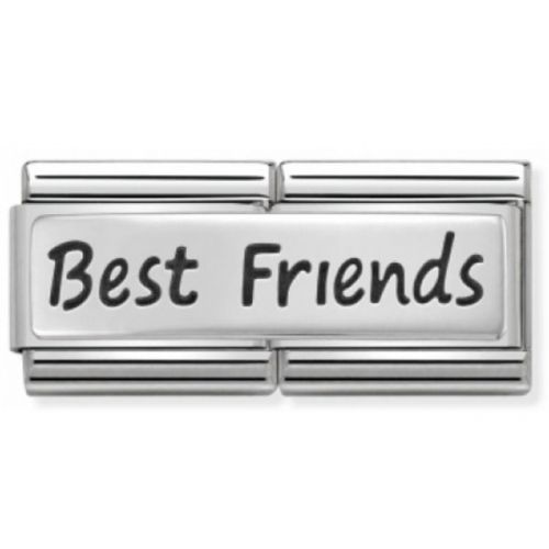 Maillon Nomination classic double Plaque Best Friends