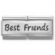 Maillon Nomination classic double Plaque Best Friends