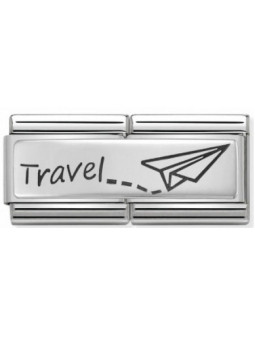 Maillon Nomination classic double Plaque Travel