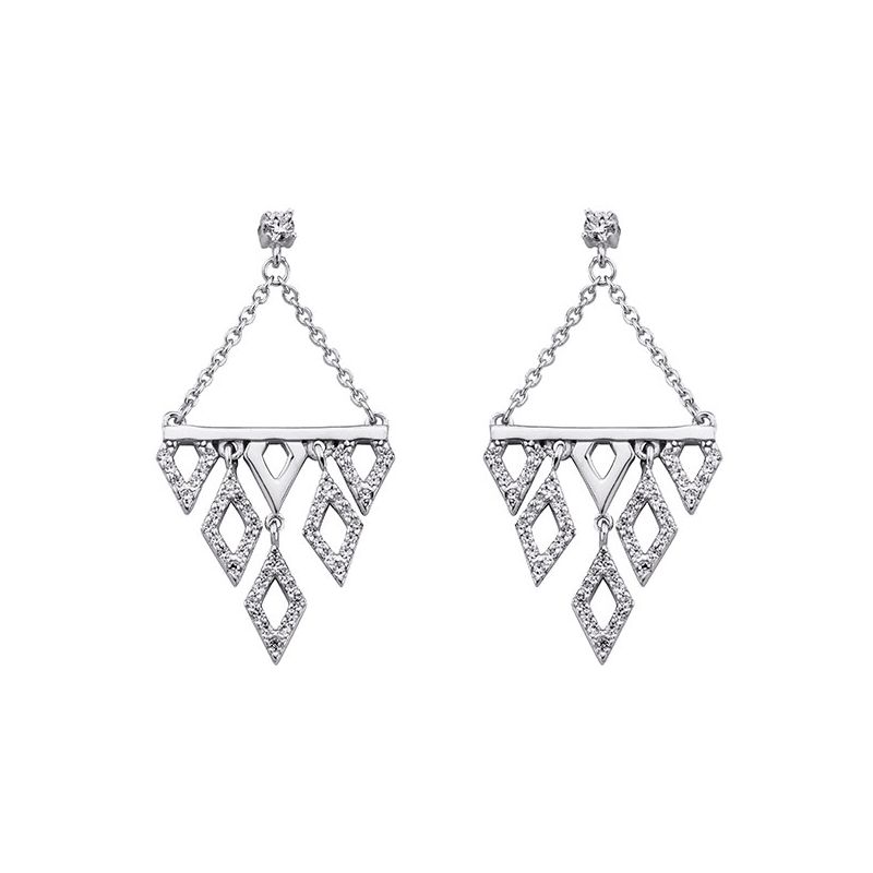 Boucles d'oreilles Argent et oxydes de zirconium