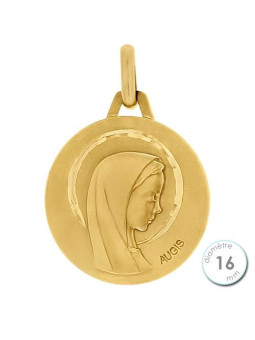 Médaille de baptême Vierge en Or - Augis