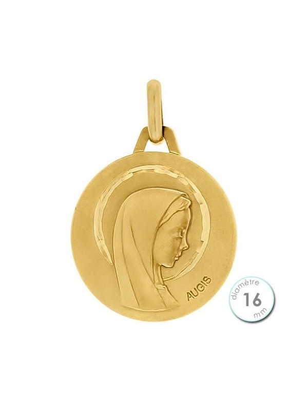 Médaille de baptême Vierge en Or - Augis