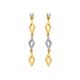 Boucles d'oreilles Plaqué Or et oxydes de zirconium