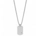 Collier homme acier avec pendentif plaque GI