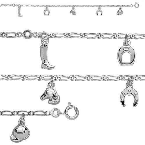 Bracelet enfant Argent thème cheval