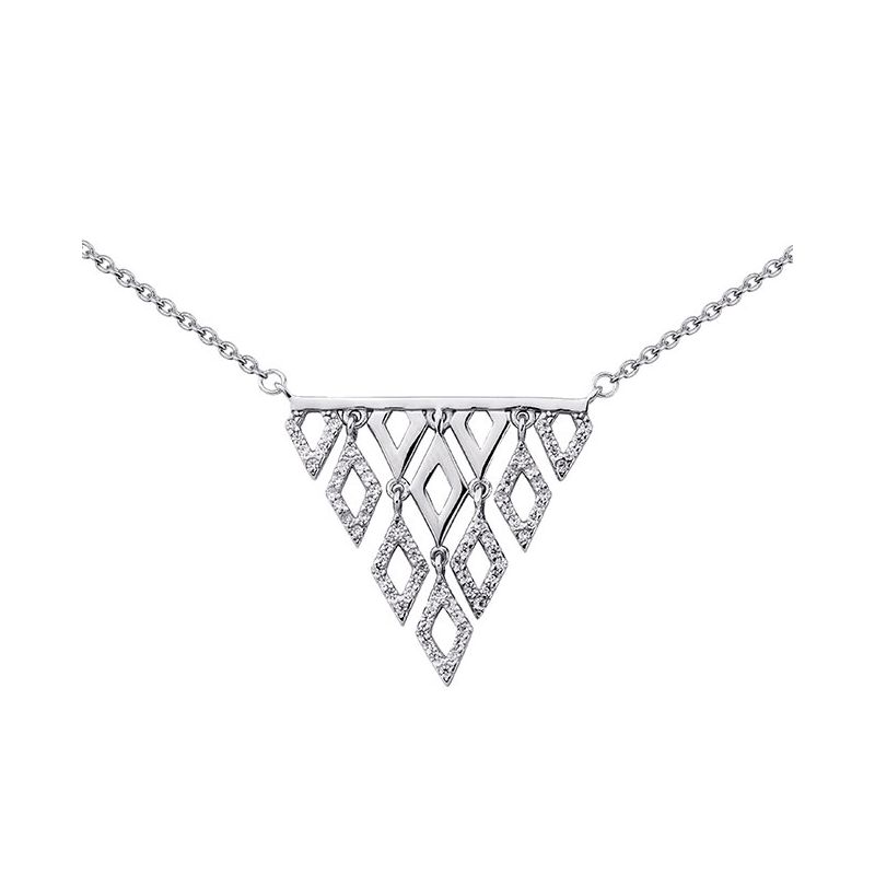 Collier en Argent et oxydes de zirconium
