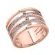 Bague plaqué Or rose et oxyde de zirconium