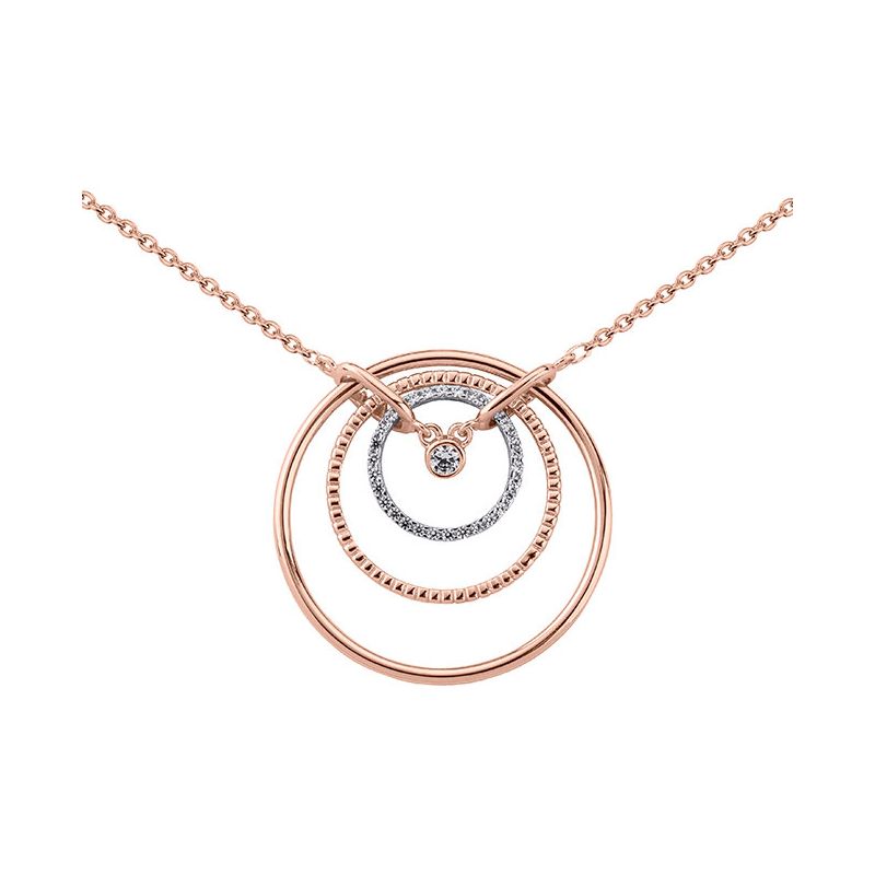 Collier en Plaqué Or et oxyde de zirconium