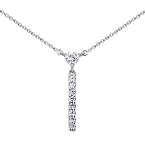 Collier en Argent et oxydes de zirconium