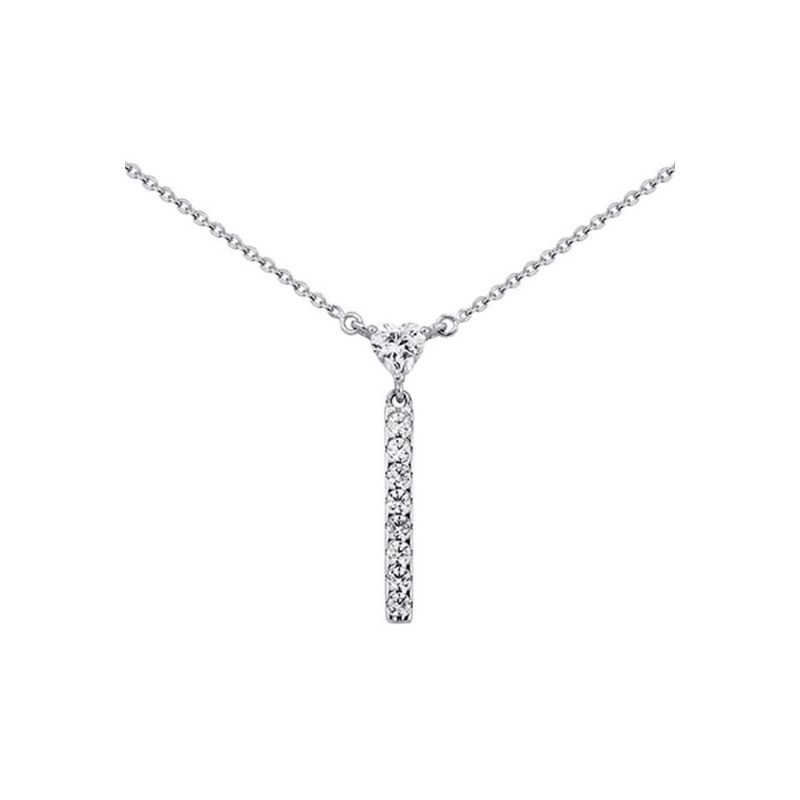 Collier en Argent et oxydes de zirconium