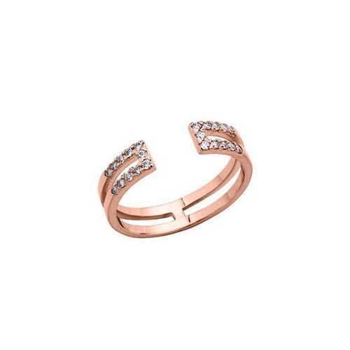 Bague Les Cumulables plaqué Or rose et oxydes de zirconium