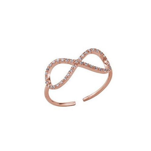 Bague Les Cumulables plaqué Or rose infini et oxydes de zirconium